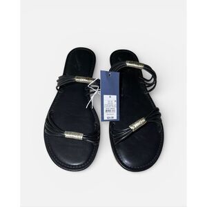 Universal Thread Black Flat Sandals 9.5